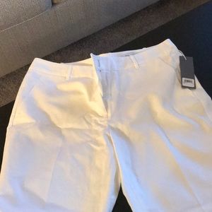 Nordstrom Signature white ankle pants